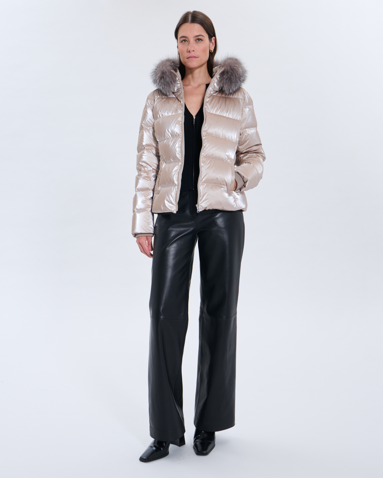 Daly Puffy jacket Daly Puffy jacket Iced Chestnut ZAPA