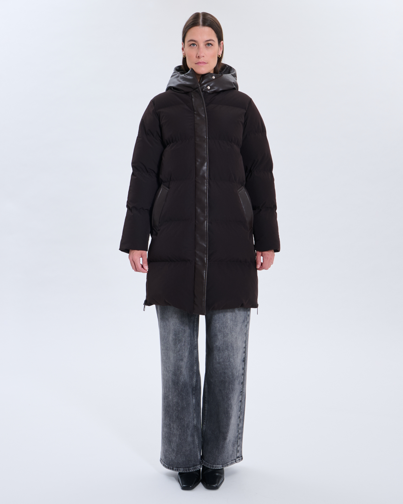 Ditsa Puffy jacket Ditsa Puffy jacket Chocolate ZAPA
