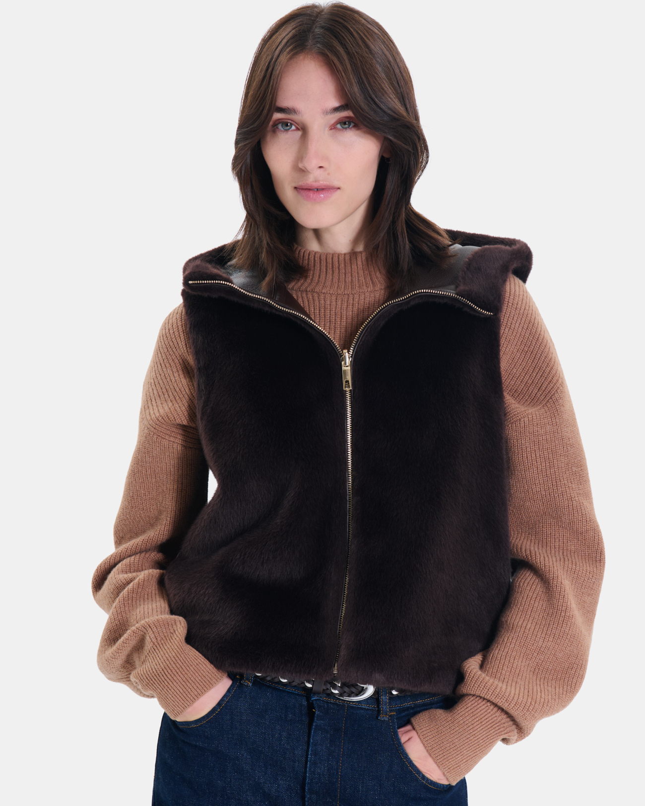 Gentab vest Reversible chocolate vest ZAPA