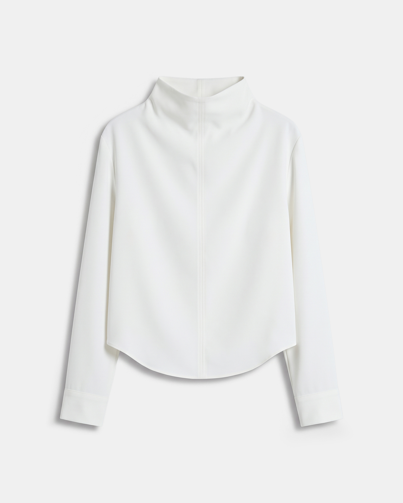 Top Taro Ecru long-sleeved top with a high neck ZAPA