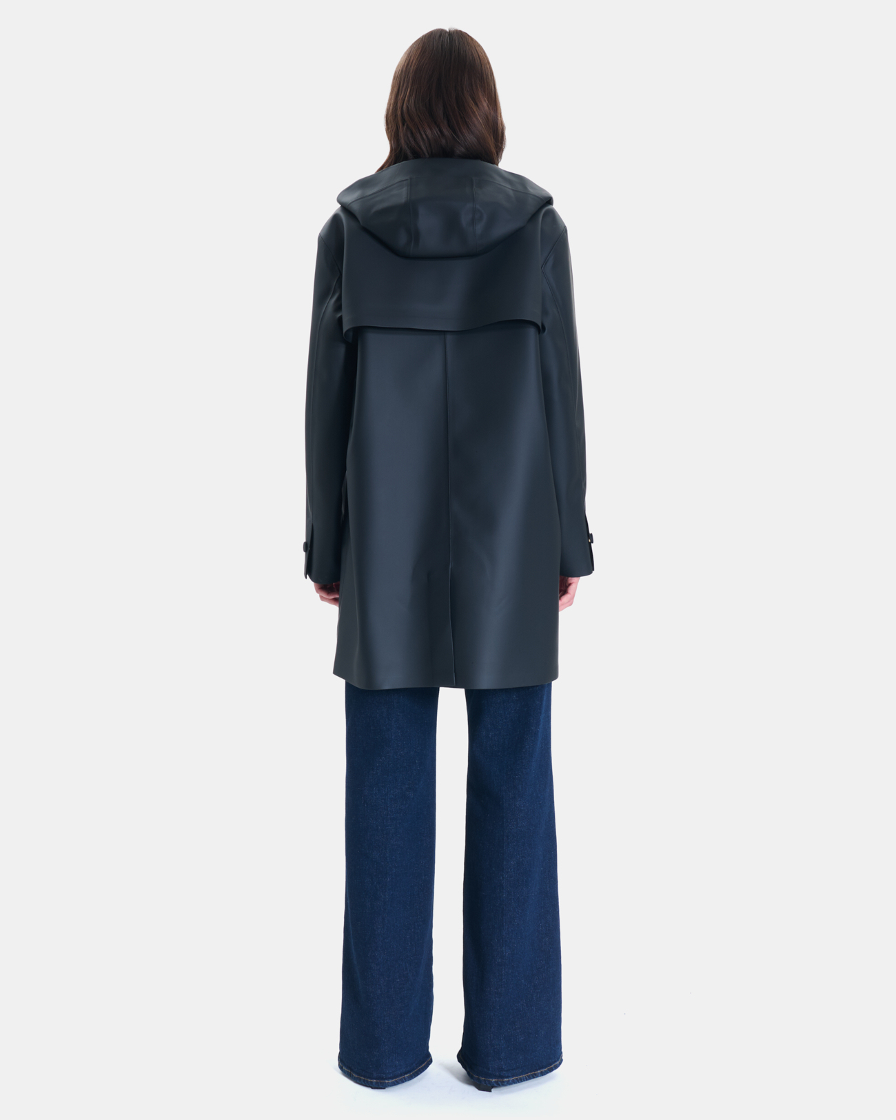 Travia Trench black waterproof trench coat ZAPA