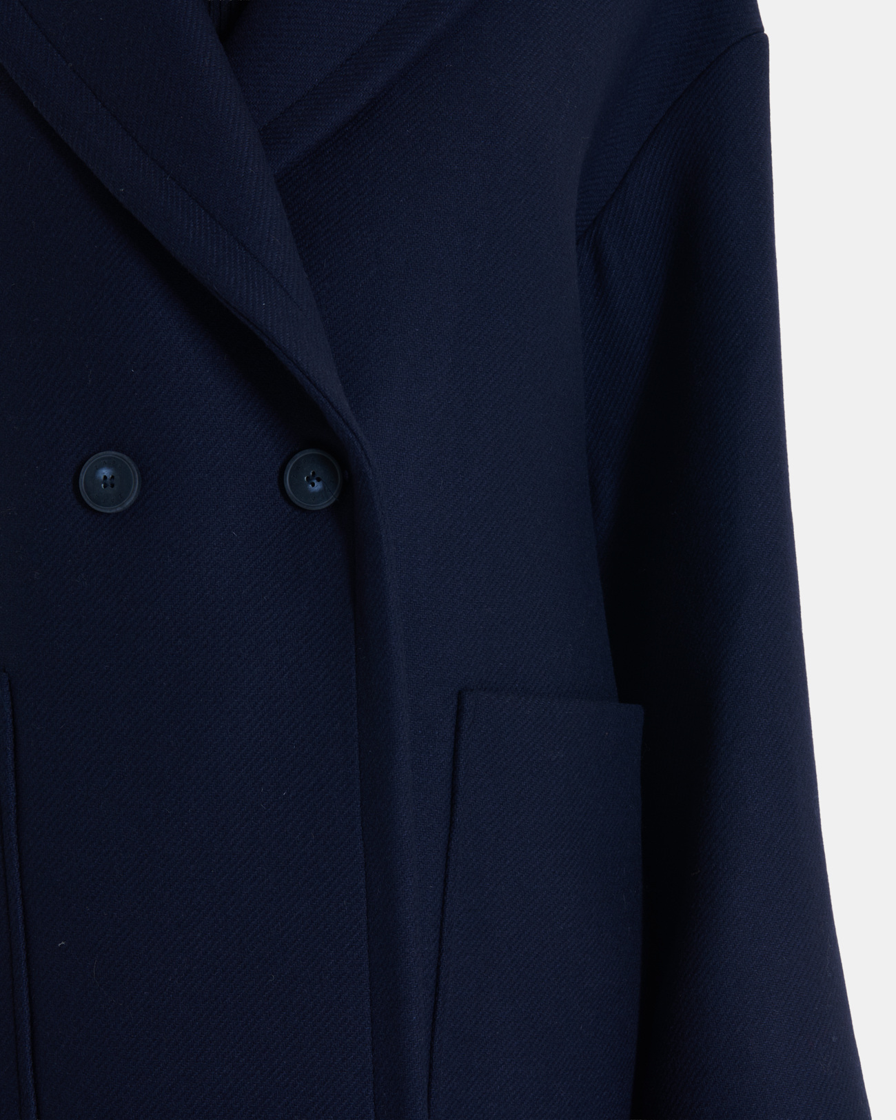 Miranda Coat Long nighttime wool-blend coat ZAPA