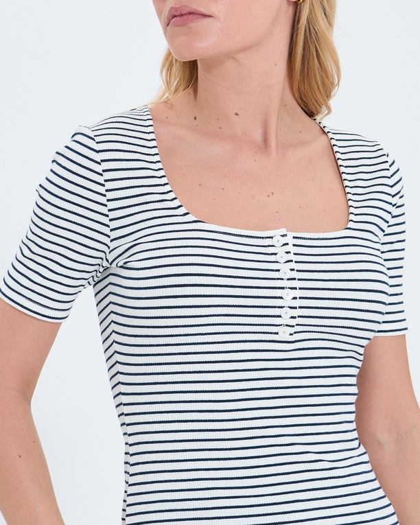 Top Toyan Striped fitted top ZAPA