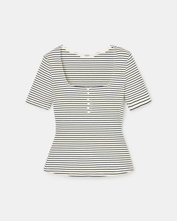 Top Toyan Striped fitted top ZAPA