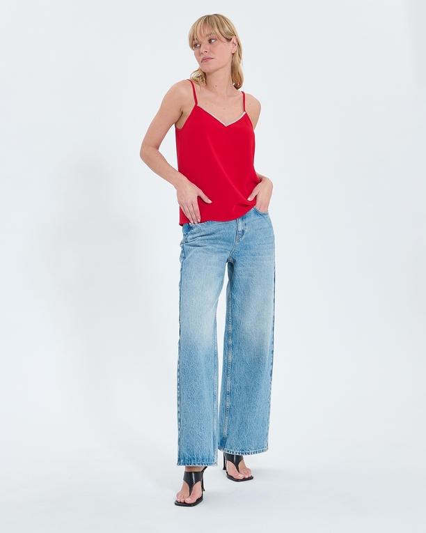 Top Tobera Red tank top ZAPA