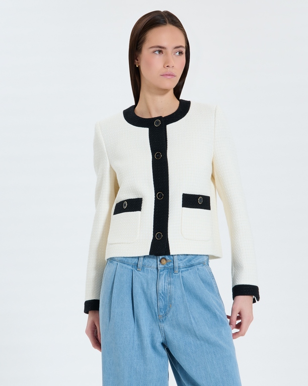 Waltz Jacket Ecru tweed jacket ZAPA