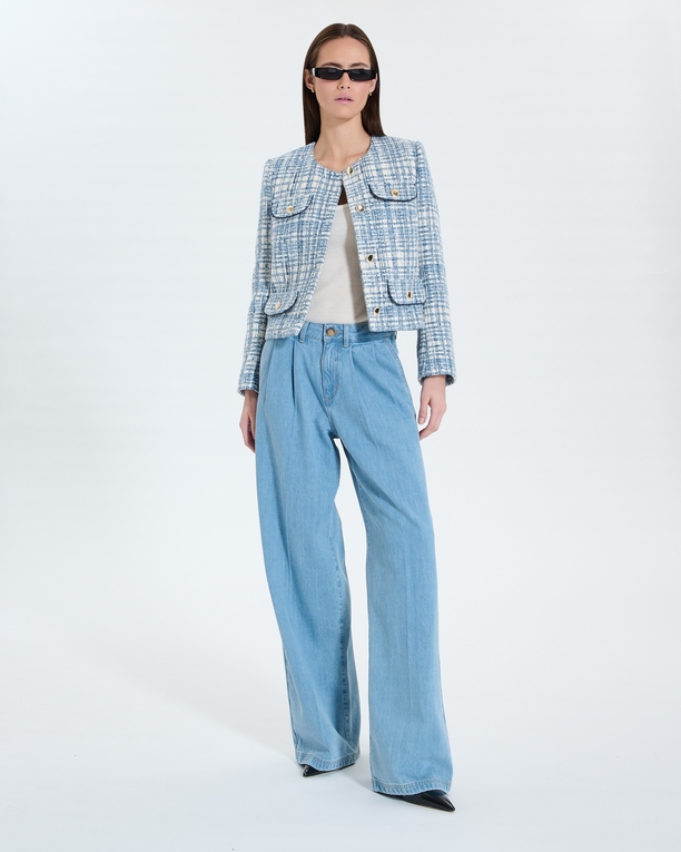 Valsa Jacket Blue tweed jacket ZAPA
