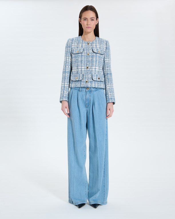 Valsa Jacket Blue tweed jacket ZAPA