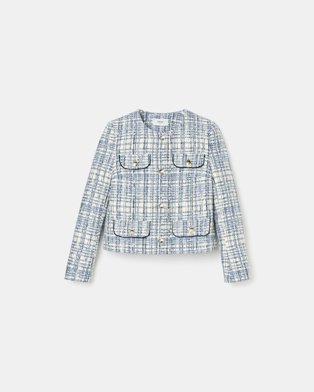 Valsa Jacket Blue tweed jacket ZAPA