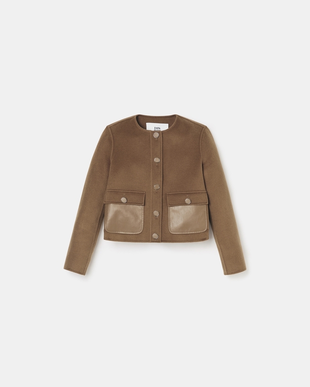 Valine Jacket Short camel jacket ZAPA