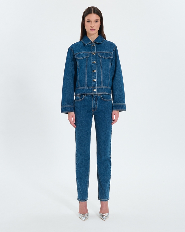 Monge jacket Baby blue denim jacket ZAPA