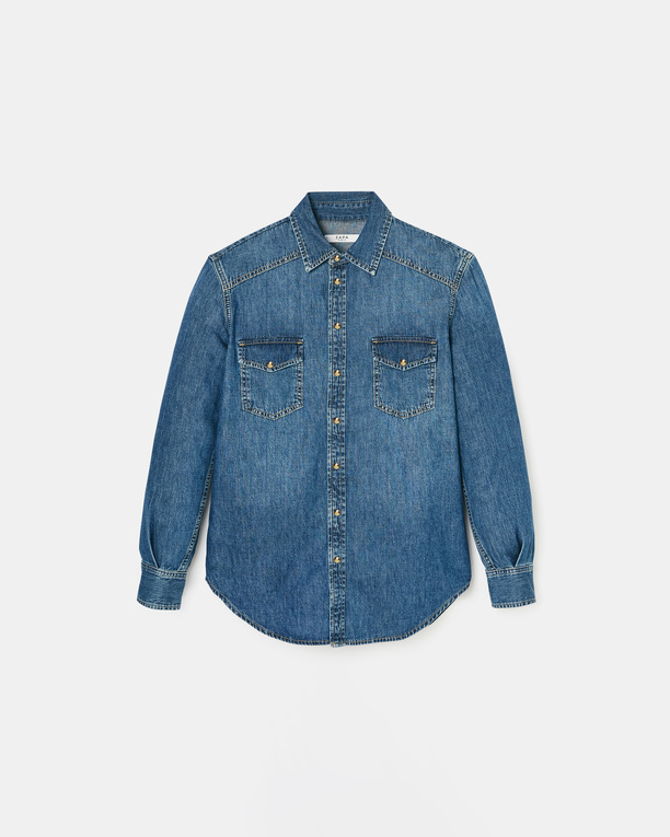 Charlotte Shirt Dark blue denim shirt ZAPA