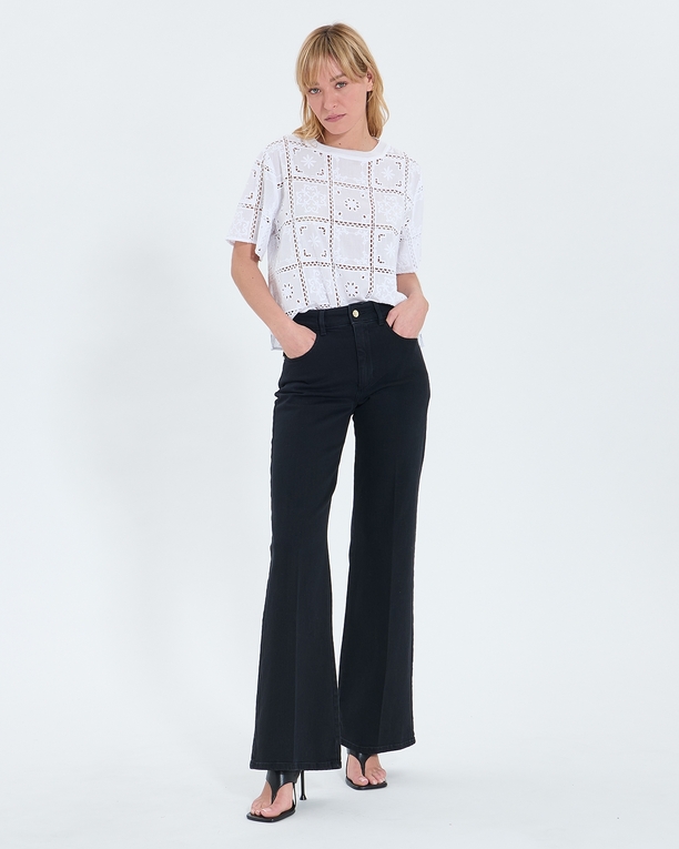 Top Trevor Top in ecru English embroidery ZAPA