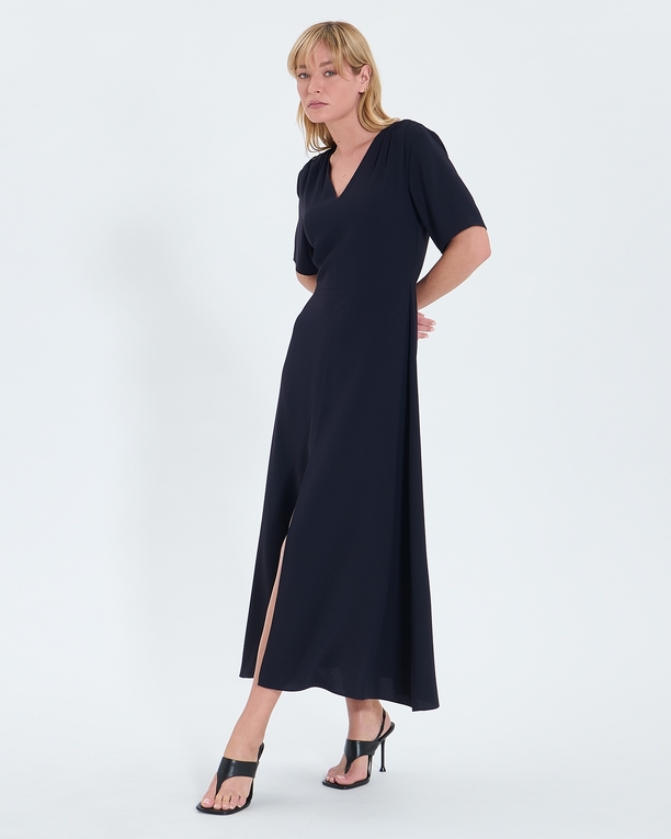 Rivia dress Night crepe flared dress ZAPA