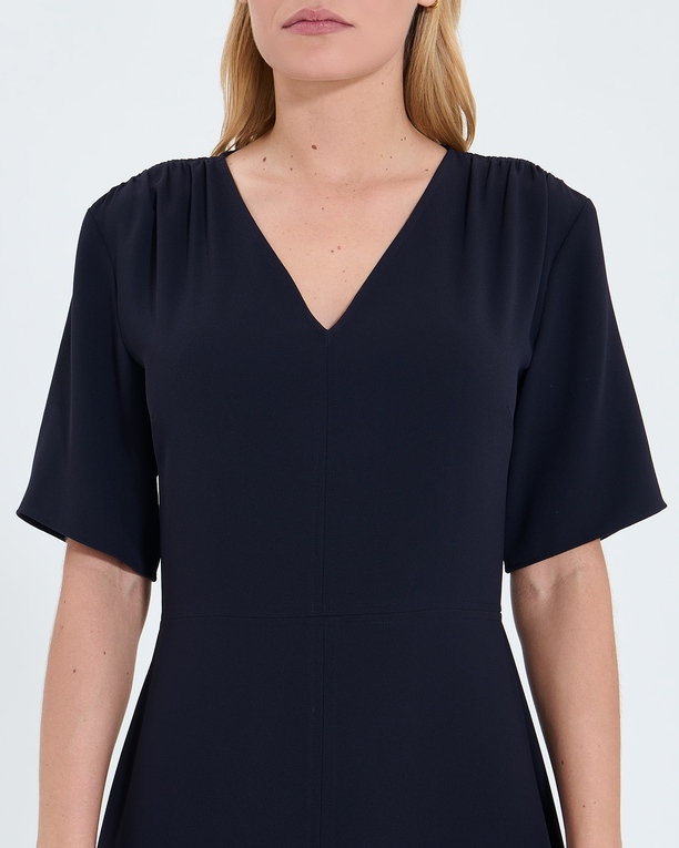 Rivia dress Night crepe flared dress ZAPA