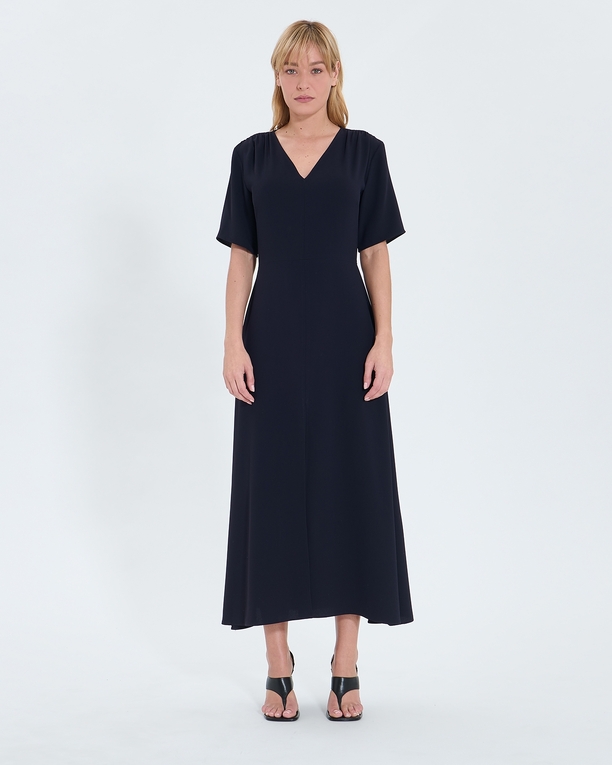 Rivia dress Night crepe flared dress ZAPA