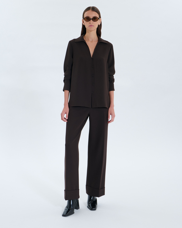 Carma Shirt Carma Shirt Chocolate ZAPA