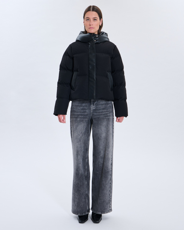 Dets Puffy jacket Dets Puffy jacket Black ZAPA