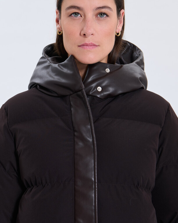 Ditsa Puffy jacket Ditsa Puffy jacket Chocolate ZAPA