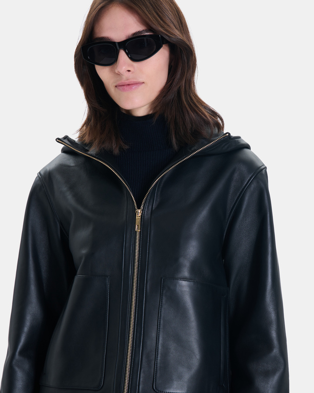 Marjo coat Short black jacket ZAPA