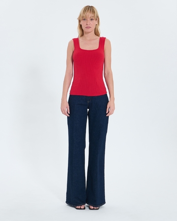 Top Torride Red knit tank top ZAPA