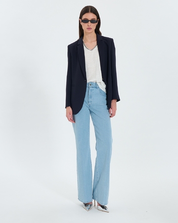Top Tressie Tobacco linen T-shirt ZAPA