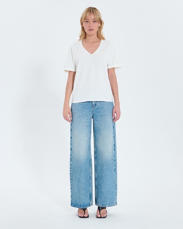 Top Taylor Fitted ecru cotton T-shirt ZAPA