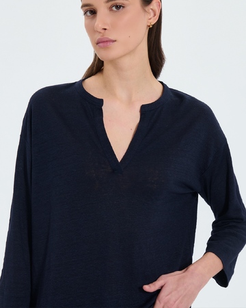 Top Jersey Tilleul Nighttime 3/4 sleeve top ZAPA