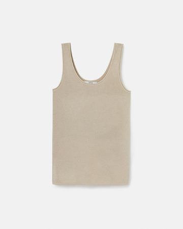 Nara sweater Champagne fitted tank top ZAPA