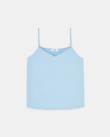 Top Tobera Sky blue tank top ZAPA