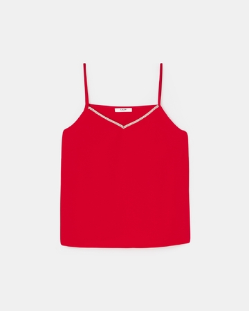 Top Tobera Red tank top ZAPA