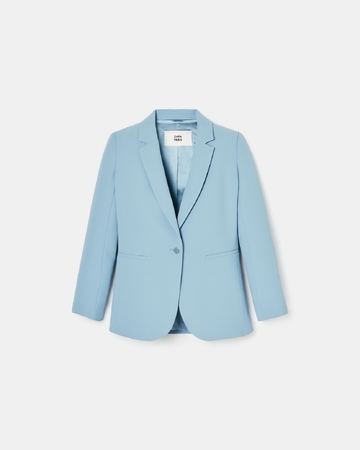 Victorina jacket Blue crepe suit jacket ZAPA