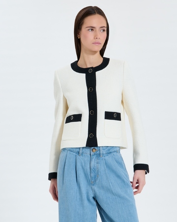 Waltz Jacket Ecru tweed jacket ZAPA