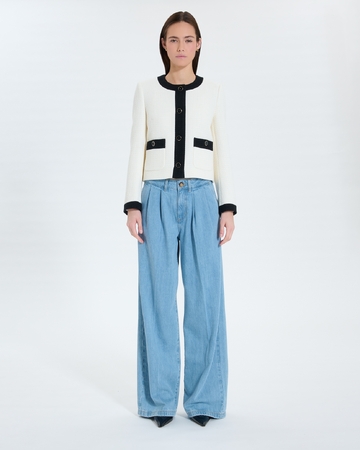 Waltz Jacket Ecru tweed jacket ZAPA