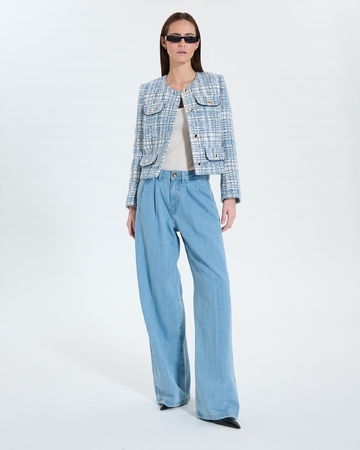 Valsa Jacket Blue tweed jacket ZAPA