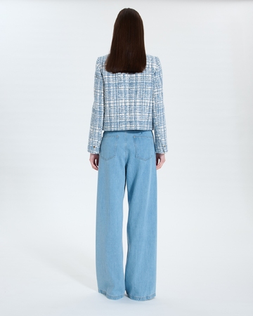 Valsa Jacket Blue tweed jacket ZAPA