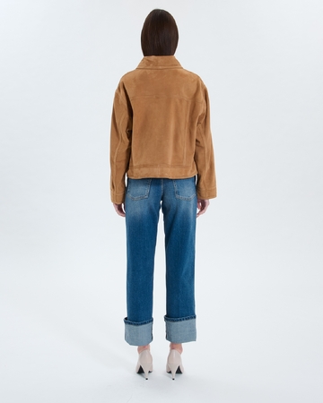 Monge coat Beige suede coat ZAPA