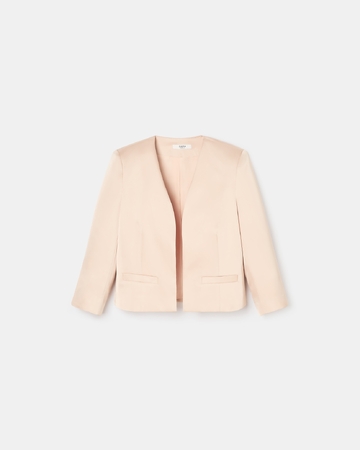 Vickio jacket Short nude satin jacket ZAPA