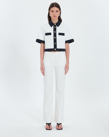 Vanilla Shirt Short two-tone shirt ZAPA
