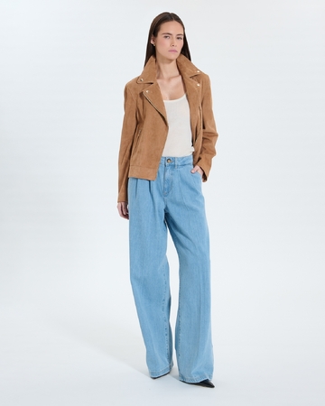 C Hancore Jacket Beige suede perfecto ZAPA