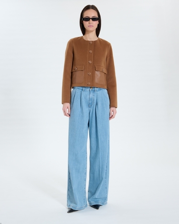 Valine Jacket Short camel jacket ZAPA