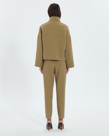 Vahite Jacket Short khaki jacket ZAPA