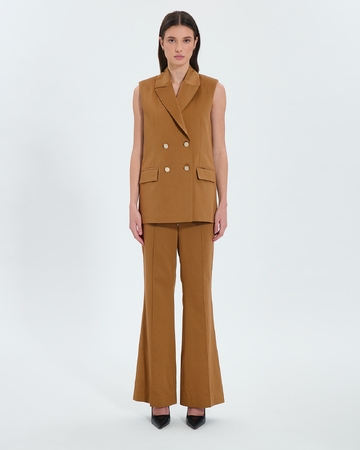 Vaasa jacket Tobacco sleeveless jacket ZAPA