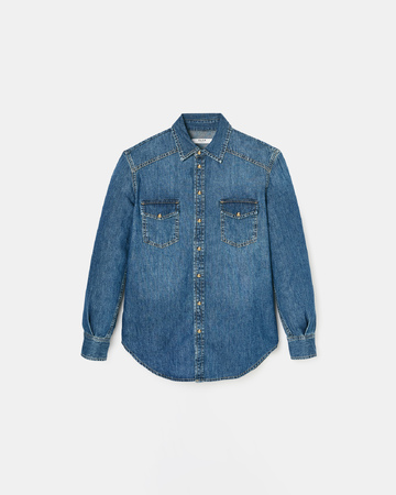Charlotte Shirt Dark blue denim shirt ZAPA