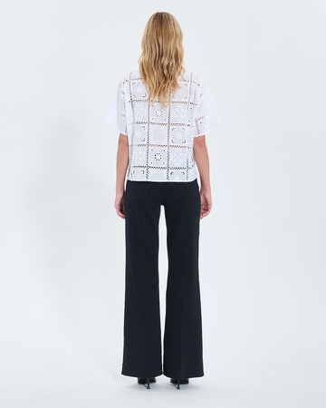 Top Trevor Top in ecru English embroidery ZAPA