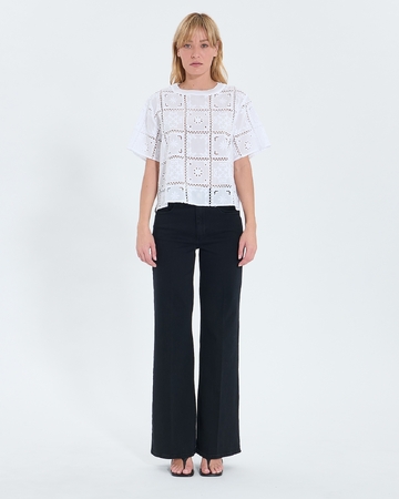 Top Trevor Top in ecru English embroidery ZAPA