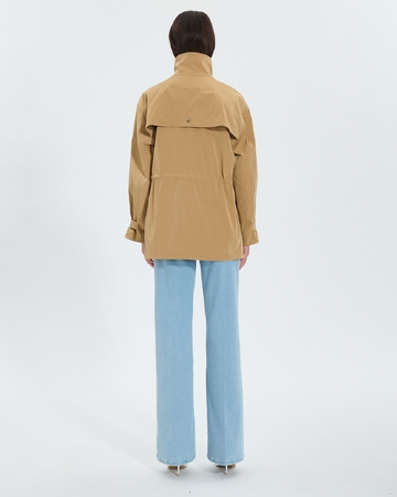Tama raincoat Beige adjustable trench coat ZAPA