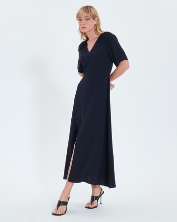 Rivia dress Night crepe flared dress ZAPA