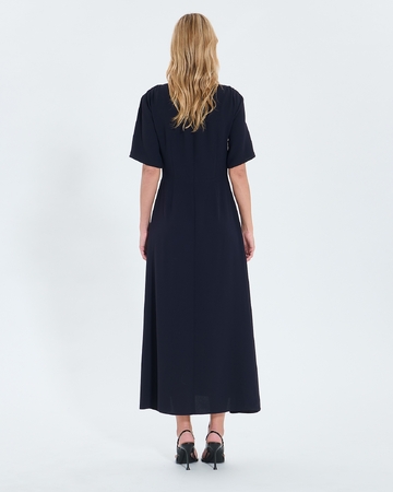 Rivia dress Night crepe flared dress ZAPA