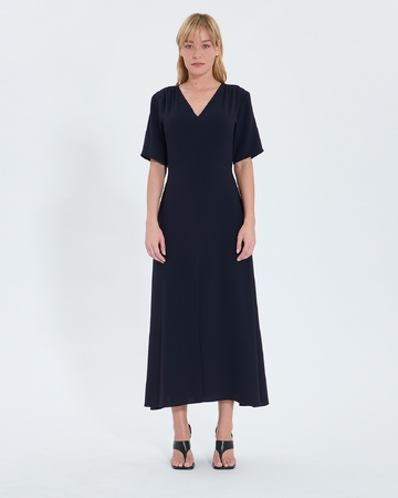 Rivia dress Night crepe flared dress ZAPA